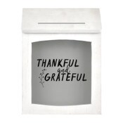 Wholesale - 7.5"x10" MS THANKFUL AND GRATEFUL WHITE BANK C/P 4, UPC: 044021619179